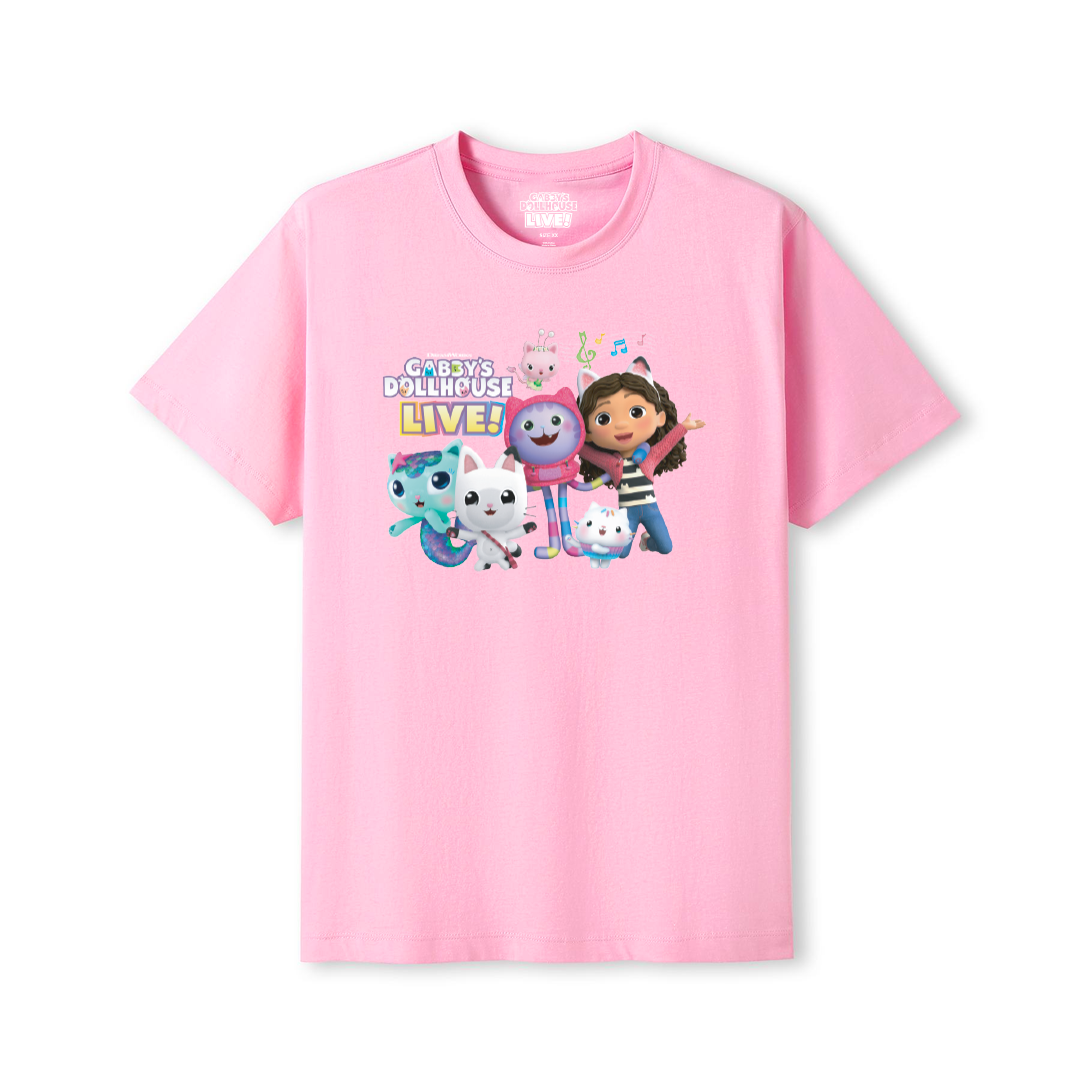 Gabby's Dollhouse Live Tour T-shirt - Pink